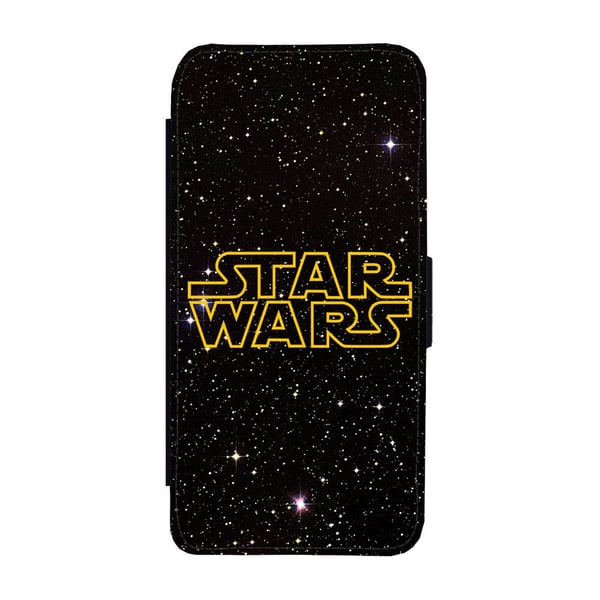Star Wars Logo Samsung Galaxy S9, flipdeksel med unikt motiv, mobiletui med stativfunksjon
