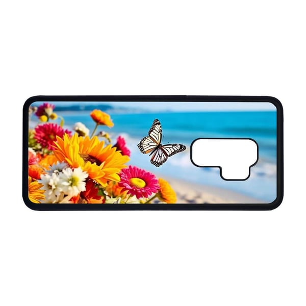 Til Samsung Galaxy S9+: Sommerfugl, mobildeksel med unikt motiv, beskyttende cover