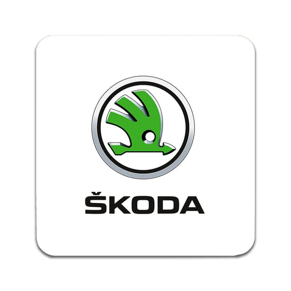 Glassunderlag (2-pakning): Skoda, stilrene underlag med unike og livlige motiver