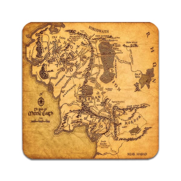 Lasinaluset (2 kpl): The Lord of the Rings, tyylikkäät aluset uniikeilla ja eloisilla kuvioilla Lasinaluset (2 kpl): The Lord of the Rings, tyylikkäät aluset uniikeilla ja eloisilla kuvioilla