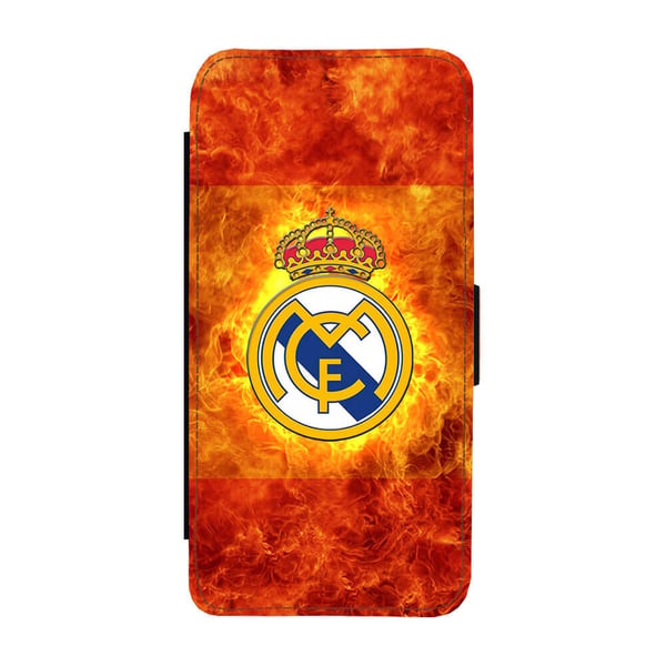 Til Samsung Galaxy S8: Real Madrid, flipdeksel med unikt motiv, mobiletui med stativfunksjon