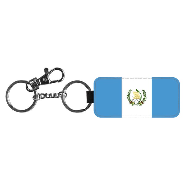 Avaimenperä: Flag of Guatemala -Guatemala Flag, tyylikäs riipus, jossa on eloisa ja uniikki kuvio