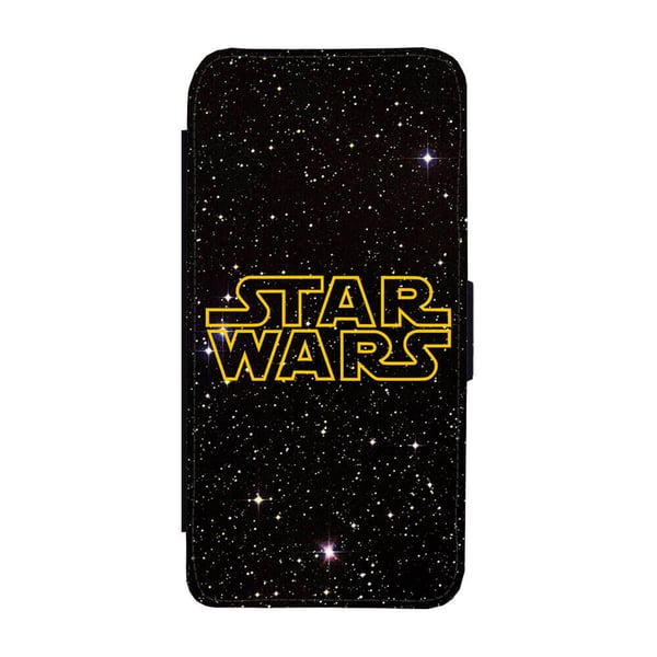 Til Samsung Galaxy S8: Star Wars Logo, flipdeksel med unikt motiv, mobiletui med stativfunksjon