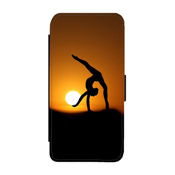 Til Samsung Galaxy S8: Gymnastics, flipdeksel med unikt motiv, mobiletui med stativfunksjon