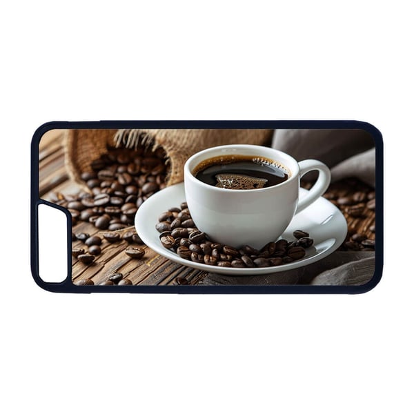 Til iPhone 7 Plus / 8 Plus: Kaffe, mobilcover med unikt motiv, beskyttende cover