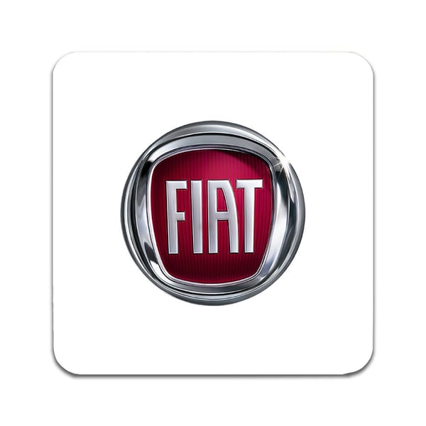 Glassunderlag (2-pakning): Fiat, stilrene underlag med unike og livlige motiver