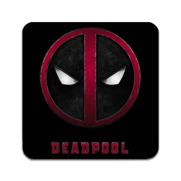 Glassunderlag (2-pakning): Deadpool, stilrene underlag med unike og livlige motiver