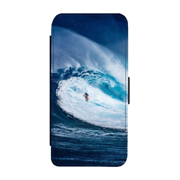Til Samsung Galaxy S8: Surfing, flipdeksel med unikt motiv, mobiletui med stativfunksjon