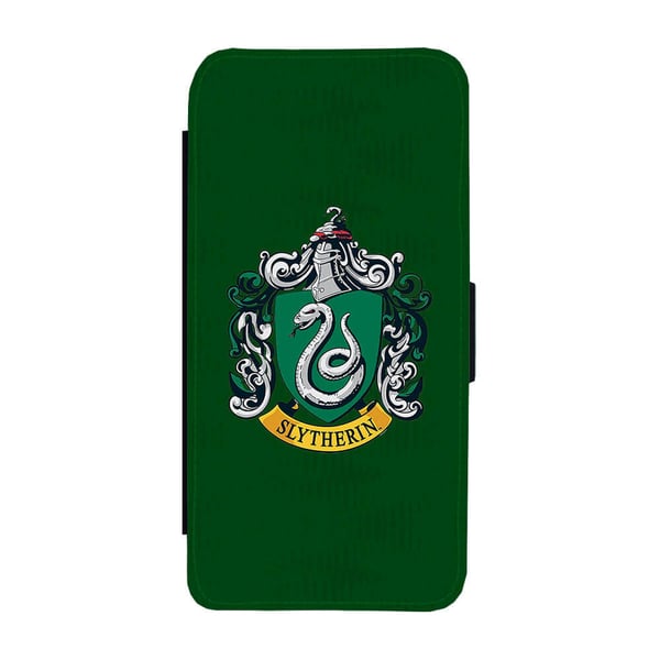 Til Samsung Galaxy S8: Harry Potter Slytherin, flipdeksel med unikt motiv, mobiletui med stativfunksjon