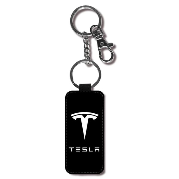 Nyckelring: Tesla, stilrent hängsmycke med livfull och unikt design
