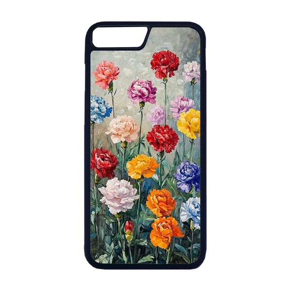 iPhone 7 Plus / 8 Plus -malliin: Neilikat Maalaus, suojakuori uniikilla kuviolla, kestävä kännykänkuori iPhone 7 Plus / 8 Plus -malliin: Neilikat Maalaus, suojakuori uniikilla kuviolla, kestävä kännykänkuori