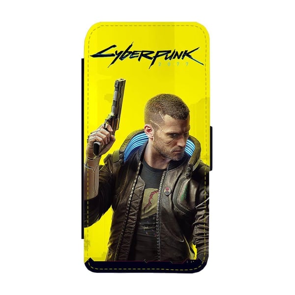 Til Samsung Galaxy S9: Cyberpunk 2077, flip-cover med unikt motiv, mobilcover med standerfunktion