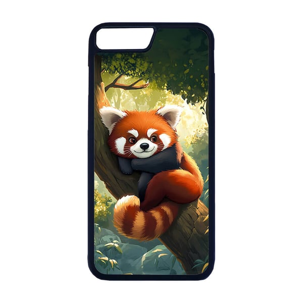 Søt Tegneserie Rød Panda iPhone SE 2020 Mobiltelefon Deksel