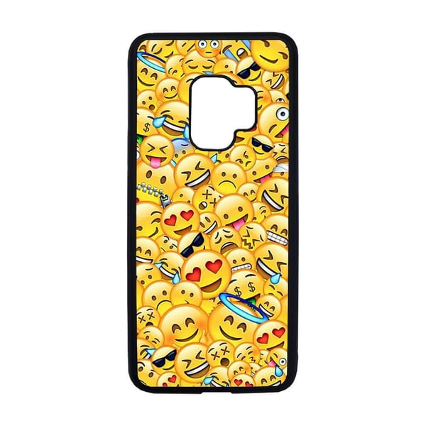 Til Samsung Galaxy S9: Emoji, mobilcover med unikt motiv, beskyttende cover