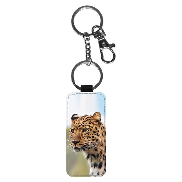 Avaimenperä: Leopard -Wild Animal Leopard, tyylikäs riipus, jossa on eloisa ja uniikki kuvio