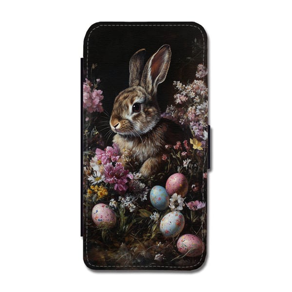 Til Samsung Galaxy S8: Påske Oljemaleri, flipdeksel med unikt motiv, mobiletui med stativfunksjon