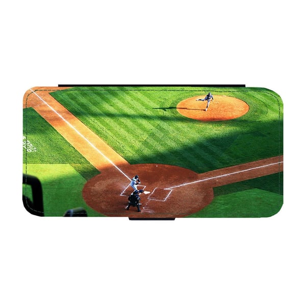 Flipfodral Basebollfält Samsung Galaxy S8+, flipfodral med unikt motiv, mobilfodral med stativfunktion