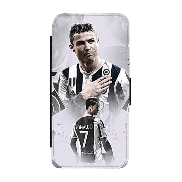 Til Samsung Galaxy S8+: Cristiano Ronaldo 2019, flipdeksel med unikt motiv, mobiletui med stativfunksjon
