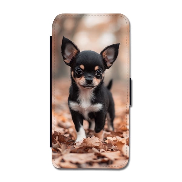 Chihuahua Dog, flipdeksel med unikt motiv, mobiletui med stativfunksjon Til Samsung Galaxy S9