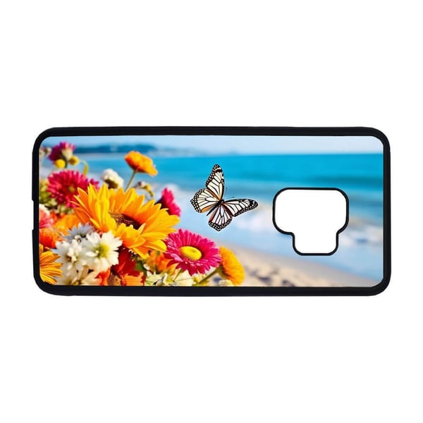 Til Samsung Galaxy S9: Sommerfugl, mobildeksel med unikt motiv, beskyttende cover