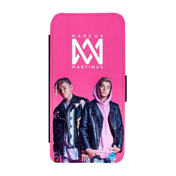 Til Samsung Galaxy S8: Marcus & Martinus, flipdeksel med unikt motiv, mobiletui med stativfunksjon