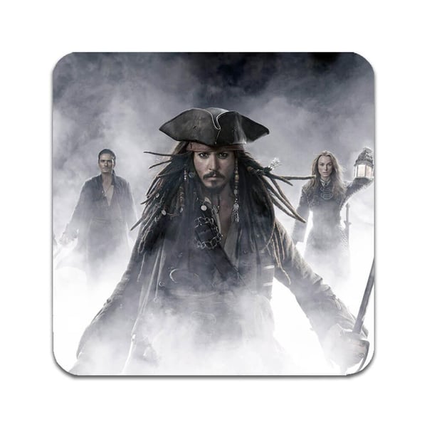 Lasinaluset (2 kpl): Pirates of the Caribbean, tyylikkäät aluset uniikeilla ja eloisilla kuvioilla