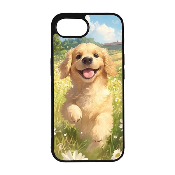 Tegneserie Golden Retriever Hund iPhone SE 5G Mobiltelefon Deksel