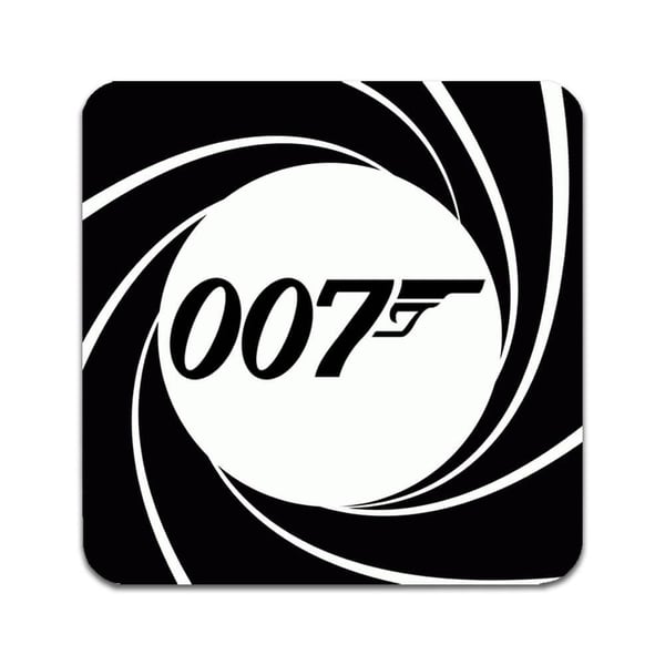 Lasinaluset (2 kpl): James Bond 007, tyylikkäät aluset uniikeilla ja eloisilla kuvioilla