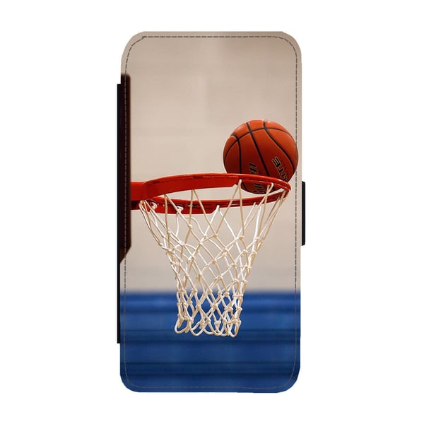 Til Samsung Galaxy S9: Basketball, flip-cover med unikt motiv, mobilcover med standerfunktion