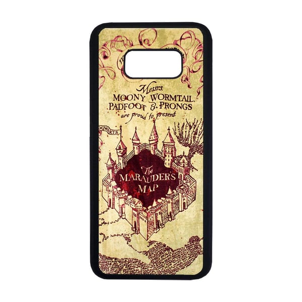 Til Samsung Galaxy S8+: Harry Potter Marauder's Map, mobildeksel med unikt motiv, beskyttende cover