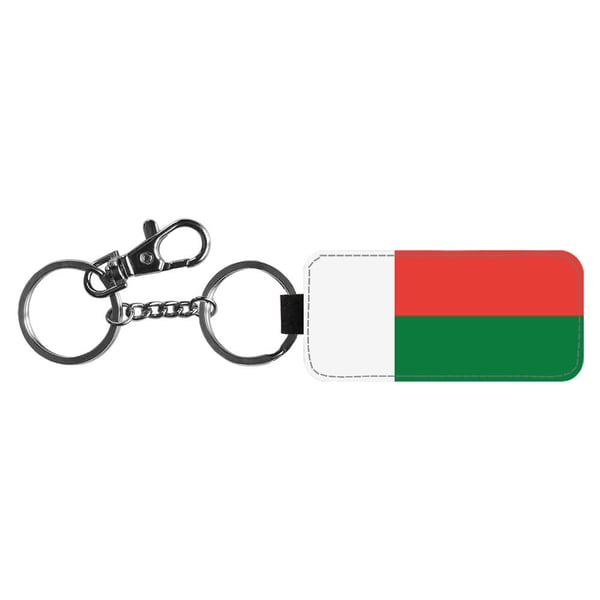 Avaimenperä: Flag of Madagascar -Madagascar Flag, tyylikäs riipus, jossa on eloisa ja uniikki kuvio