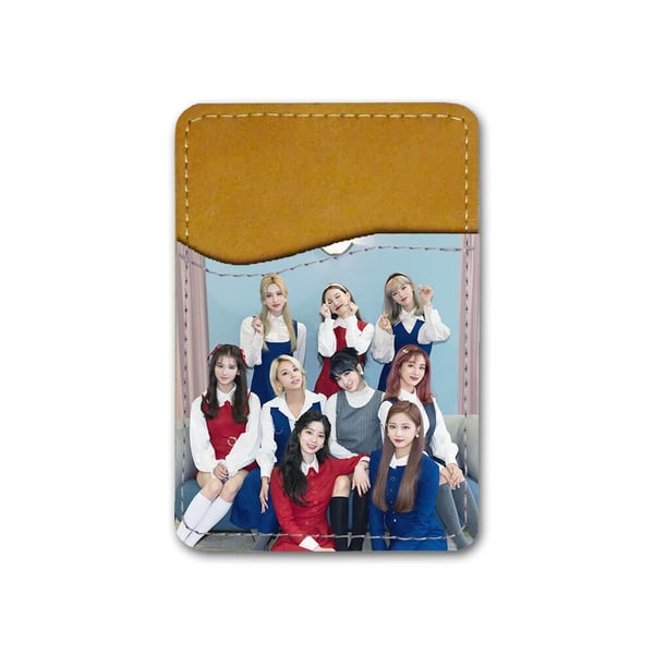 Selvklebende kortholder til mobil (Universell): K-pop Twice, kortlomme med levende og unikt design til telefonen