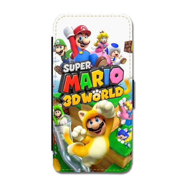 Til Samsung Galaxy S8+: Super Mario 3D World, flip-cover med unikt motiv, mobilcover med standerfunktion