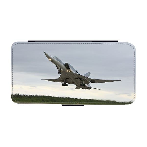 Til Samsung Galaxy S8+: Tupolev Tu-22M Long-Range Strike Bomber, flipdeksel med unikt motiv, mobiletui med stativfunksjon