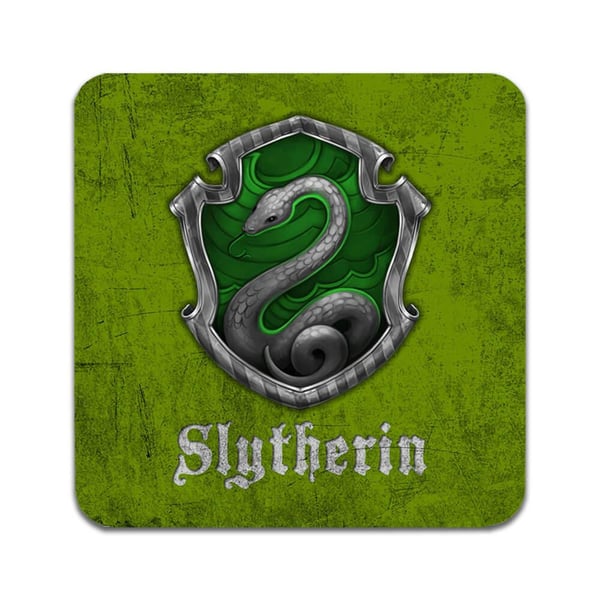 Glassunderlag (4-pakning): Harry Potter Vapensköldar, stilrene underlag med unike og livlige motiver