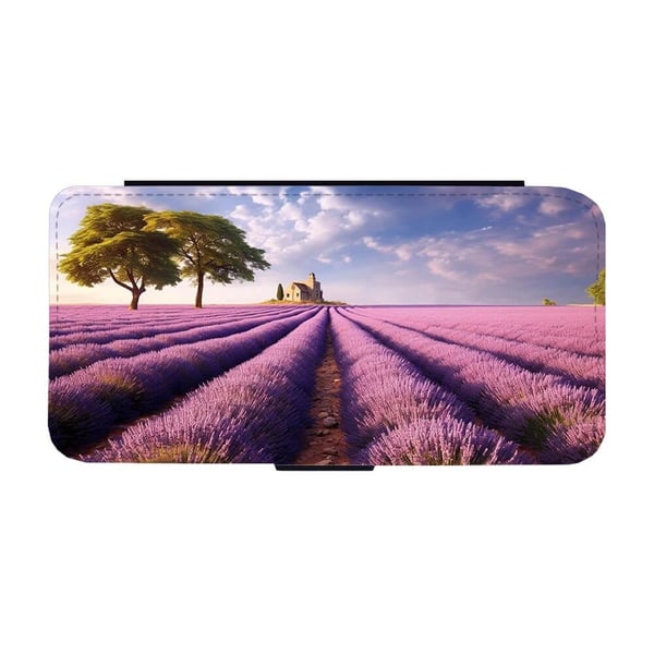 Lavendelfelt Samsung Galaxy S9, flipdeksel med unikt motiv, mobiletui med stativfunksjon