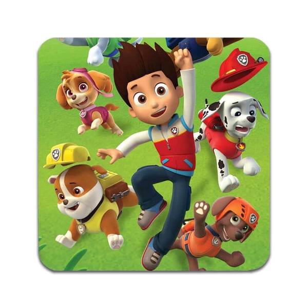 Glassunderlag (2-pakning): Paw Patrol, stilrene underlag med unike og livlige motiver