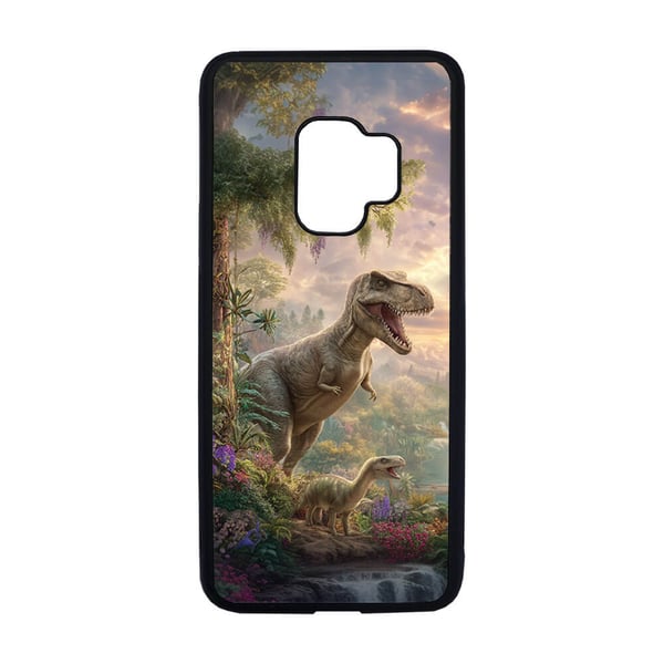 Til Samsung Galaxy S9: Dinosaurer, mobildeksel med unikt motiv, beskyttende cover