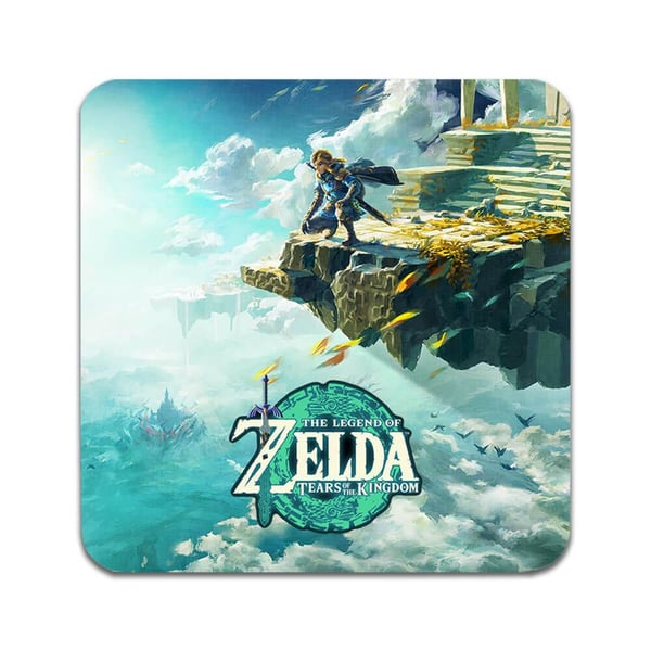Lasinaluset (2 kpl): Zelda Tears of the Kingdom, tyylikkäät aluset uniikeilla ja eloisilla kuvioilla