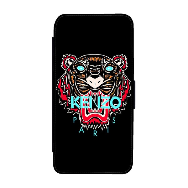 Kenzo Tiger Samsung Galaxy S9, flipdeksel med unikt motiv, mobiletui med stativfunksjon