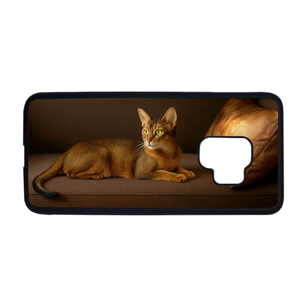 Til Samsung Galaxy S9: Abessinisk Katt, mobildeksel med unikt motiv, beskyttende cover