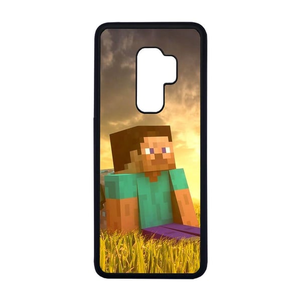 Til Samsung Galaxy S9+: Minecraft Steve, mobildeksel med unikt motiv, beskyttende cover