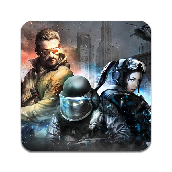 Glassunderlag (2-pakning): Counter-Strike 2, stilrene underlag med unike og livlige motiver