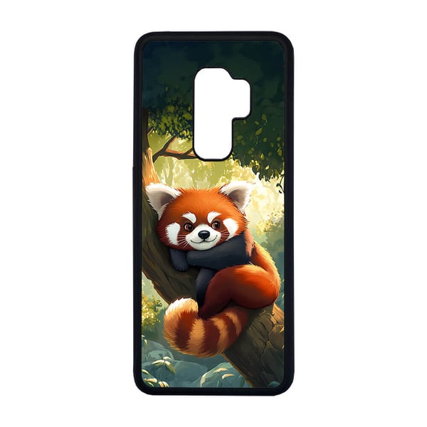 Til Samsung Galaxy S9+: Søt Tegneserie Rød Panda, mobildeksel med unikt motiv, beskyttende cover