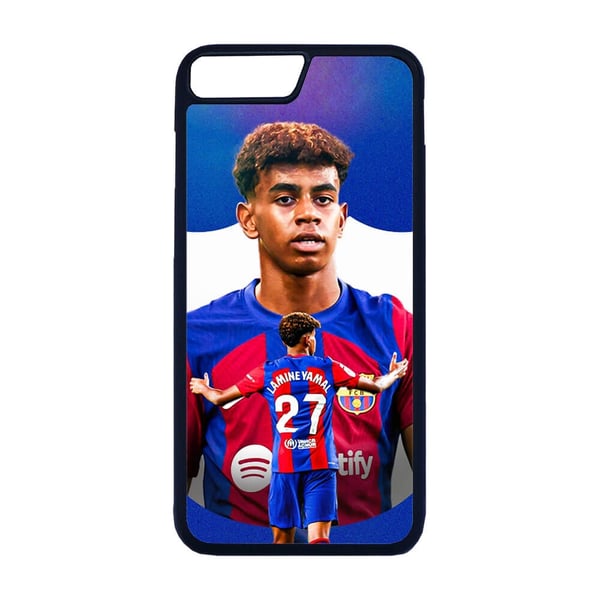 Til iPhone 7 Plus / 8 Plus: Lamine Yamal, mobilcover med unikt motiv, beskyttende cover