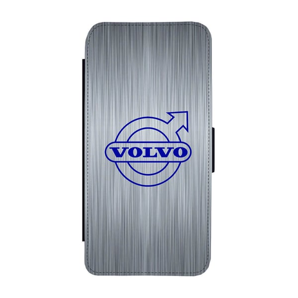 Til Samsung Galaxy S8: Volvo Logo, flip-cover med unikt motiv, mobilcover med standerfunktion