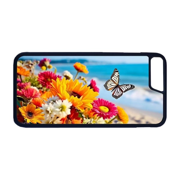 Til iPhone 7 Plus / 8 Plus: Sommerfugl, mobilcover med unikt motiv, beskyttende cover