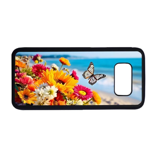 Til Samsung Galaxy S8: Sommerfugl, mobildeksel med unikt motiv, beskyttende cover