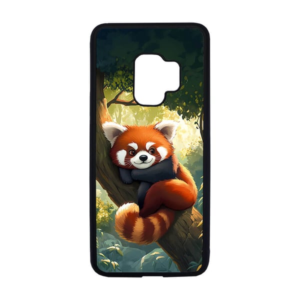 Til Samsung Galaxy S9: Søt Tegneserie Rød Panda, mobildeksel med unikt motiv, beskyttende cover