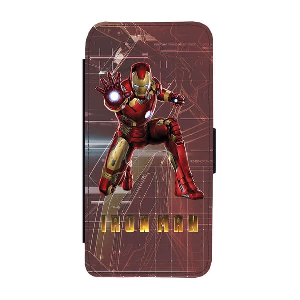 Iron Man Samsung Galaxy S8+, flipdeksel med unikt motiv, mobiletui med stativfunksjon